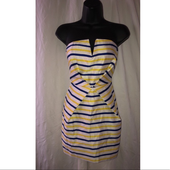 NEW Nasty Gal Striped Cocktail Dress, Size S - Picture 1 of 2